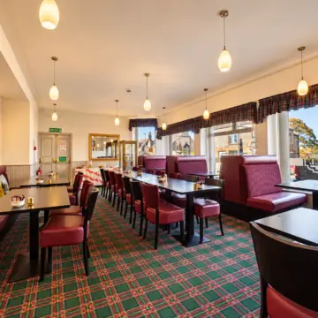 Cozy Tartan Pub Dining Room