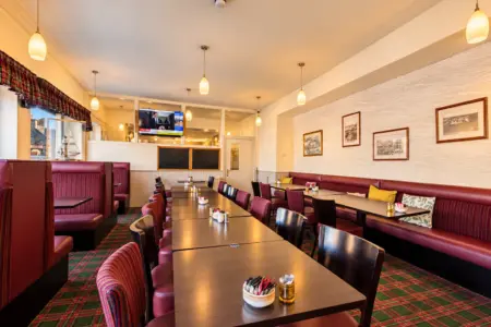 Cozy Traditional Dining Room Perspective