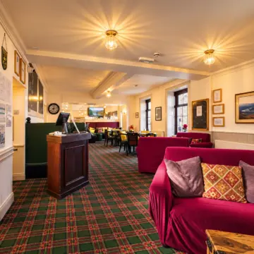 Cozy Traditional Hotel Lounge