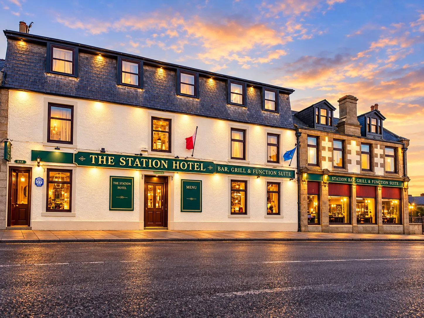 The Station Hotel at Golden Hour